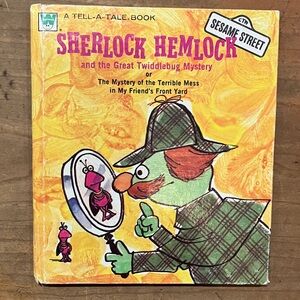 Sesame Street Sherlock Hemlock Book - 1972 vintage edition